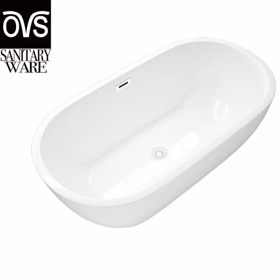 Function and Freestanding Acrylic Bathtub Soaking Type Bathtub (BJ6065)