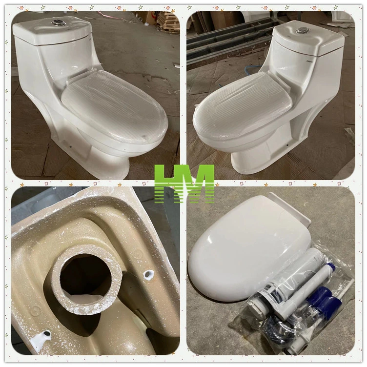 Victory Logo Cheap Price One Piece Ceramic Toilet with Big Outlet Hole