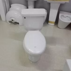 9011e Toilettes en céramique siphoniques allongées en deux pièces UPC bon marché