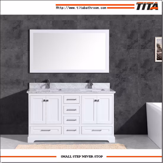 Meuble de salle de bain en bois massif T9311